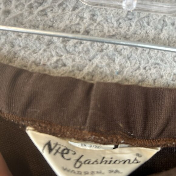 Vintage 70’s NPC Fashions Brown Polyester Slacks Size 30x32 - Picture 3 of 10